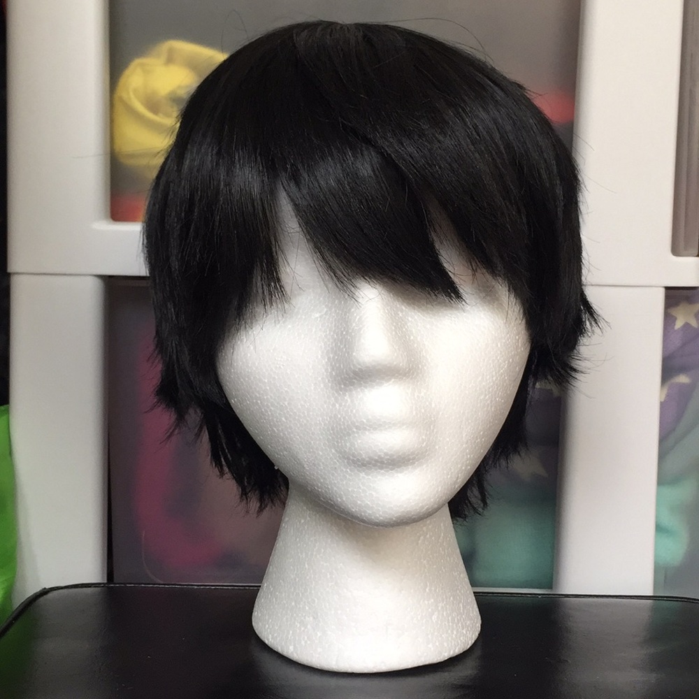 Black Short Anime Cosplay Wig